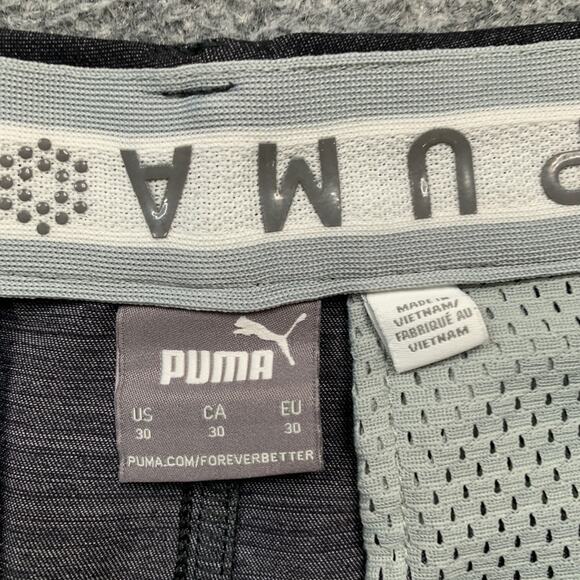 Puma Golf Shorts Mens 30 Grey 101 Heather Flat Front Lightweight Performance - Picture 5 of 11